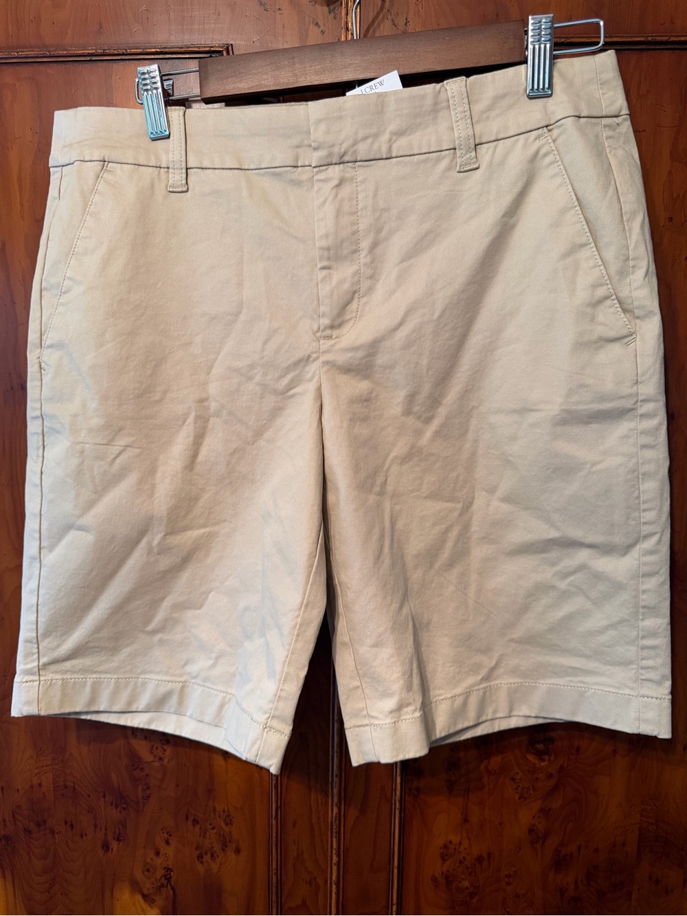 J. Crew Tan Cotton Bermuda Shorts NWT